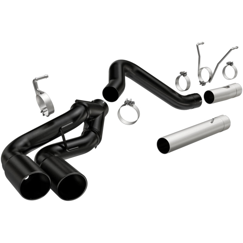 MagnaFlow 07-17 Dodge Ram 2500/3500 6.7L DPF-Back Black 4in Dual Single Passenger Side Rear Exit Secondary image