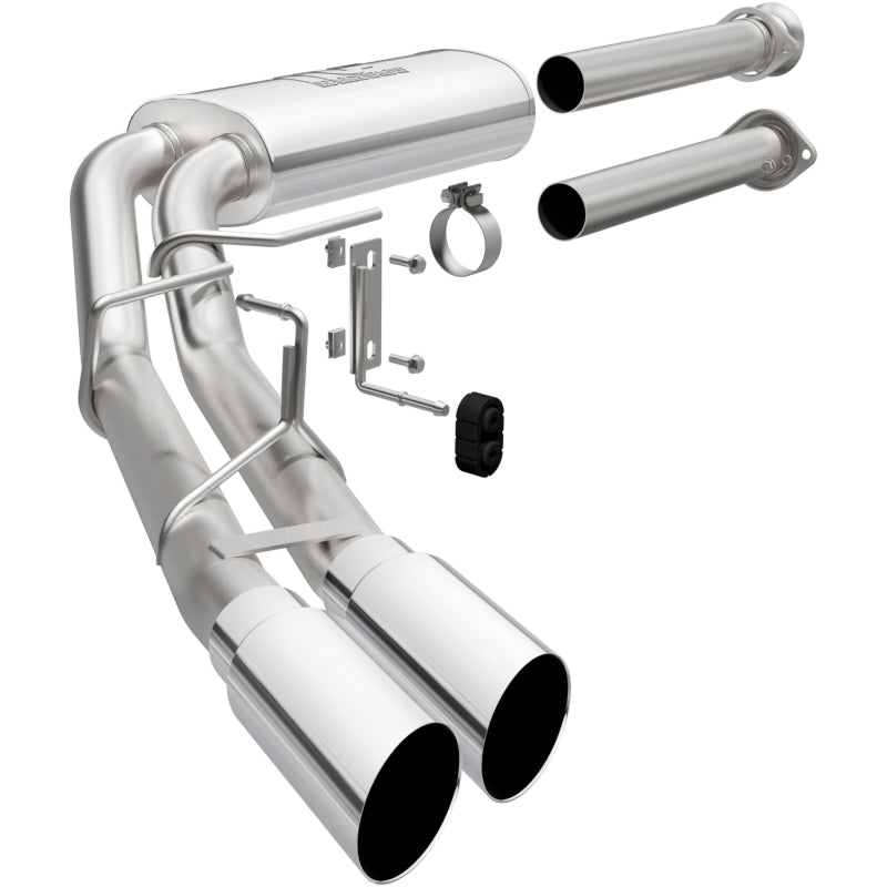 Magnaflow 15-21 Ford F-150 Street Series Cat-Back Performance Exhaust System- Polished Side Exit parts and components