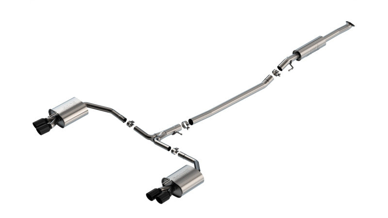 Borla 21-23 Kia K5 GT i4 AT FWD 4DR 2.00in 2.75in S-Type Exhaust - Black Chrome Main image