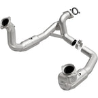 MagnaFlow Conv Direct Fit 11-14 Ford F-250 Super Duty / 350 Super Duty V8 6.2L exhaust pipes for offroad performance upgrades.