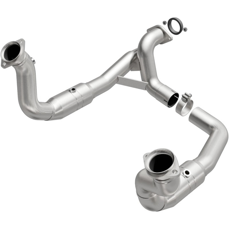 MagnaFlow Conv Direct Fit 11-14 Ford F-250 Super Duty / 350 Super Duty V8 6.2L exhaust pipes for offroad performance upgrades.
