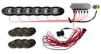 Rigid Industries Rock Light Kit- Amber (6 lights) components