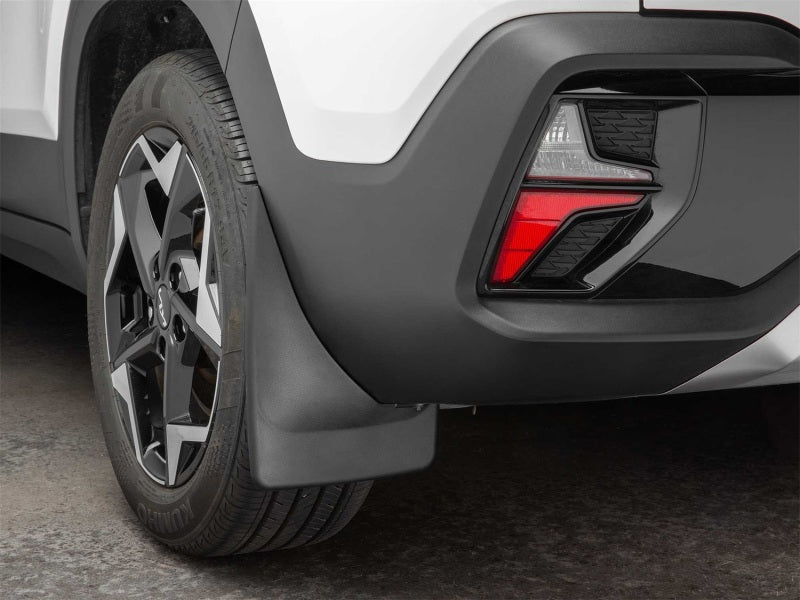 WeatherTech 21-26 Hyundai Seltos Rear Mudflaps - Black Secondary image