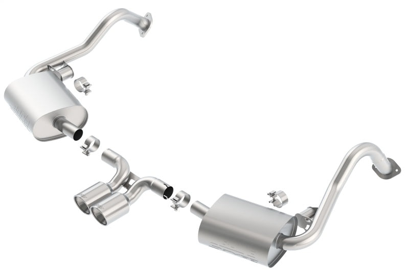 Borla 14-15 Porsche Cayman/Boxster (981) RWD 2Dr Dual Center Rear Exit Catback 4in Tip Exhaust Sys components