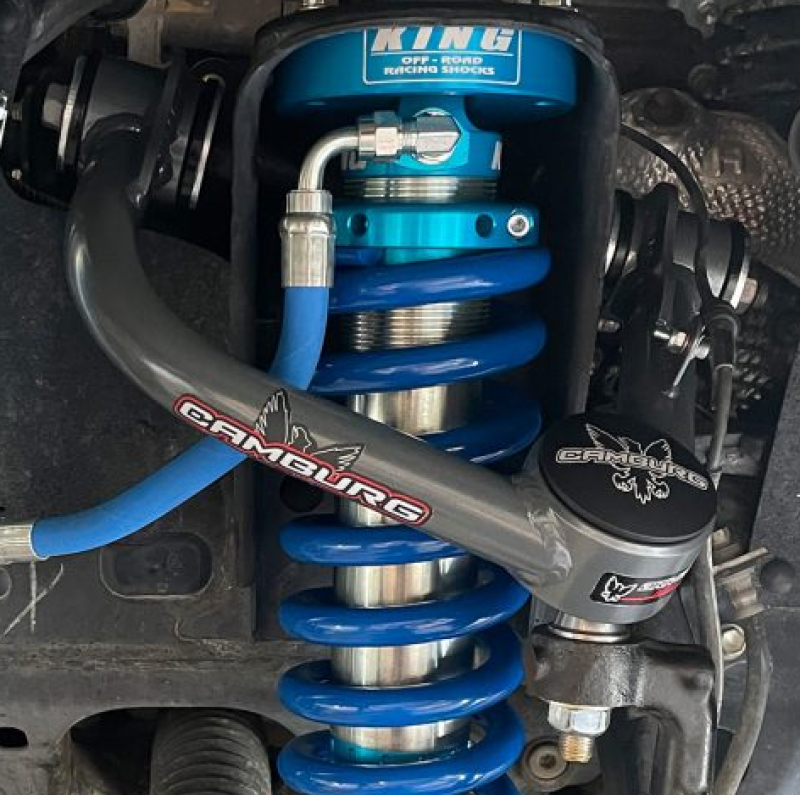 Camburg Toyota Tundra 2WD/4WD 22-23 1.25in Performance Uniball Upper Arms (w/ covers) installed with off road parts.