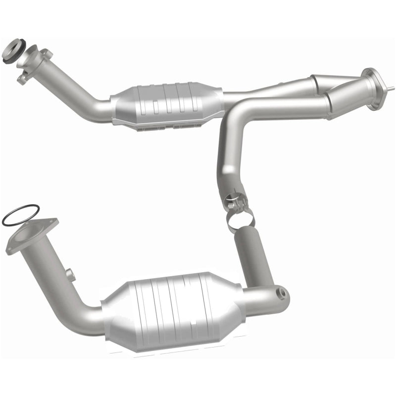 MagnaFlow Conv DF 02-06 Cadillac Escalade / 02-06 Chevy Avalanche 5.3L Dual Conv Y-Pipe Assembly 2WD image