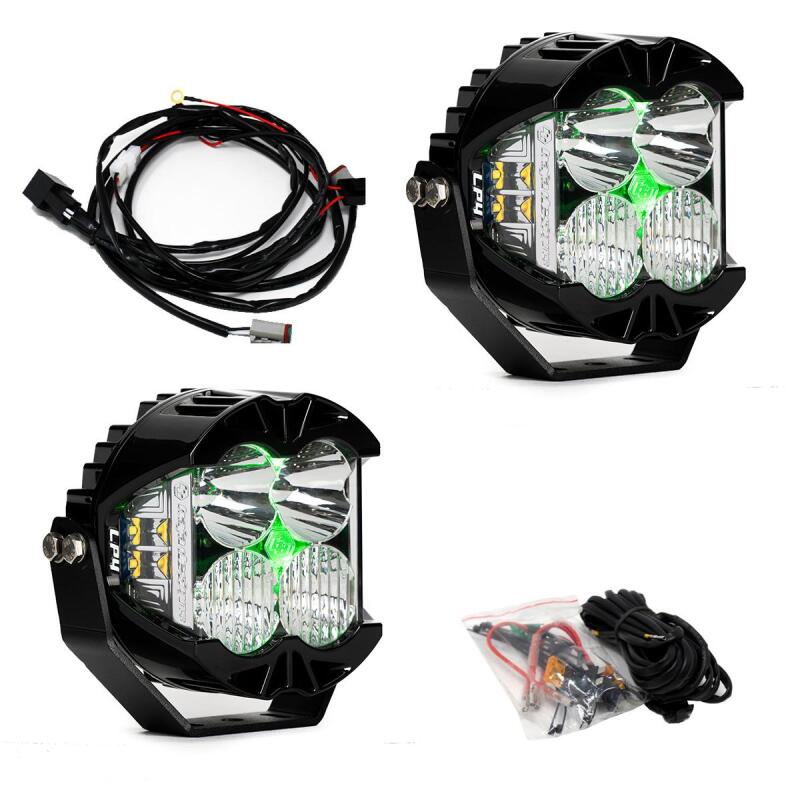 Baja Designs LP4 Pro Driving/Combo LED - Green Backlight (Pair) Main image