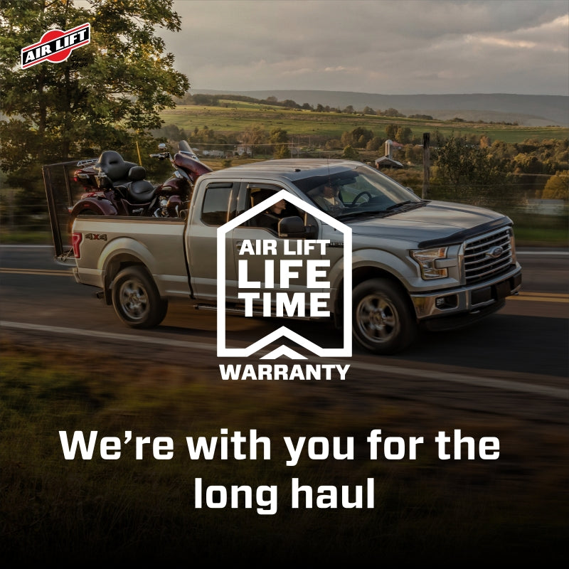 Air Lift Loadlifter 5000 Air Spring Kit for 15-19 Ford F-150 4WD with lifetime warranty on road.