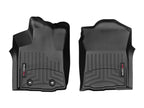 WeatherTech 16+ Toyota Tacoma Double Cab (Auto Trans Only) Front FloorLiner - Black for interior protection