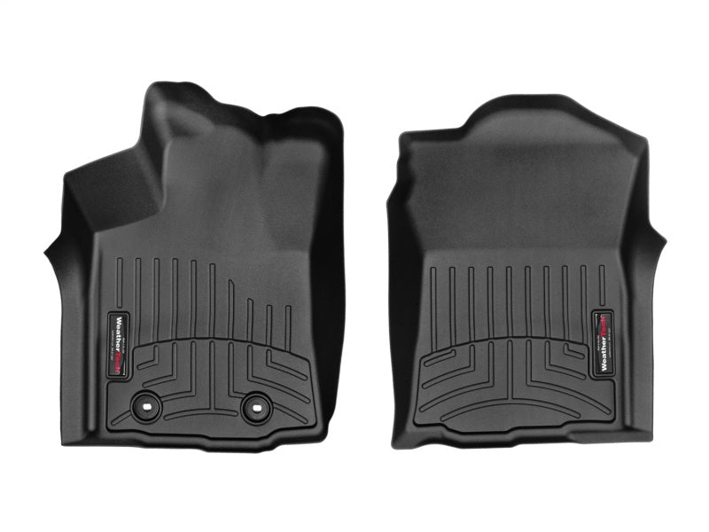WeatherTech 16+ Toyota Tacoma Double Cab (Auto Trans Only) Front FloorLiner - Black for interior protection