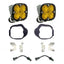 Baja Designs 19-22 Mercedes Benz Sprinter Squadron Pro Fog Pocket Light Kit accessories with yellow lights and mounts.