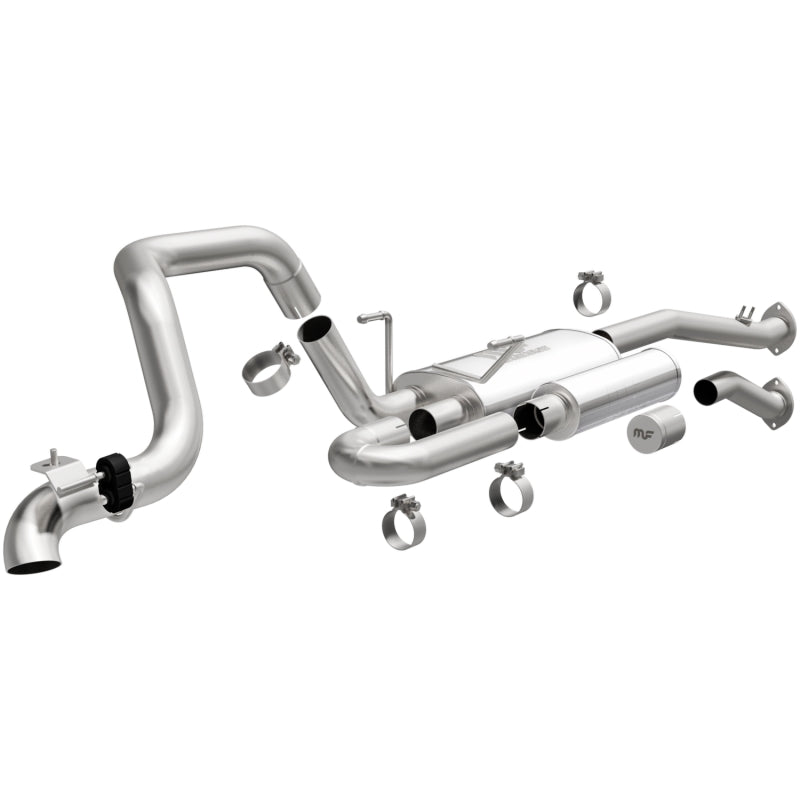 MagnaFlow 98-02 Toyota 4Runner Overland Series Cat Back Performance Exhaust components for offroad performance upgrades.