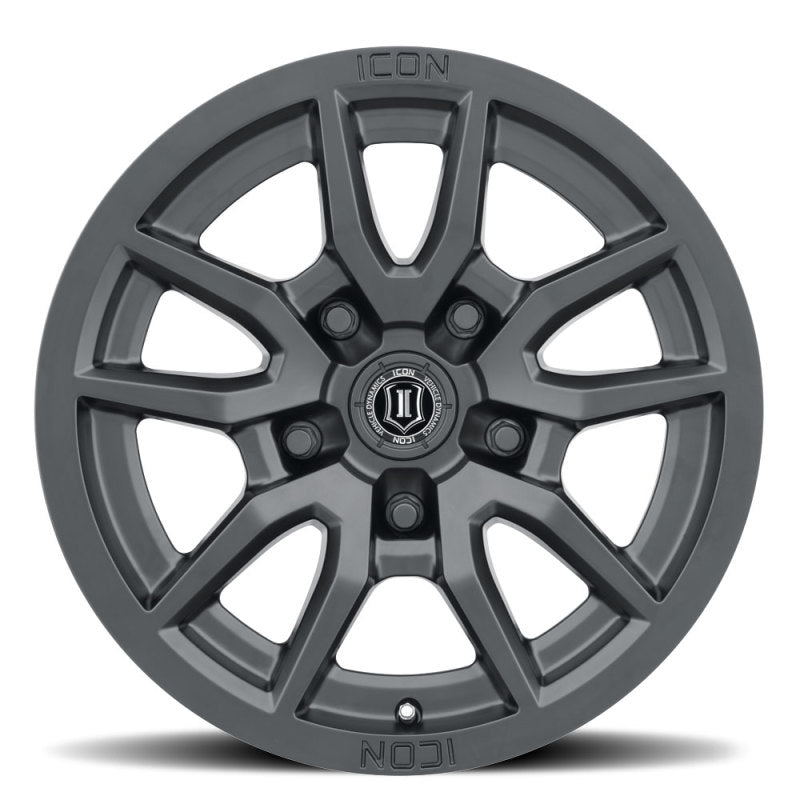 ICON Vector 5 17x8.5 5x5 -6mm Offset 4.5in BS 71.5mm Bore Satin Black Wheel Secondary image