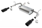 Borla 12-16 Jeep Wrangler 3.6AT/MT 4WD 2+4DR S/ SQ /RL/AC SR 2.5in, 2in Tip 3.5 sqx8 Black Chrome parts for offroad performance upgrades