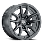 ICON Vector 5 17x8.5 5x150 25mm Offset 5.75in BS 110.1mm Bore Satin Black Wheel for trucks and SUVs