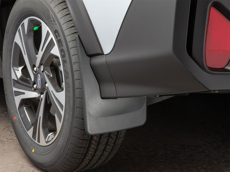 WeatherTech 2024 Subaru Crosstrek (Will Not Fit Wilderness) No Drill Rear MudFlaps - Black Secondary image