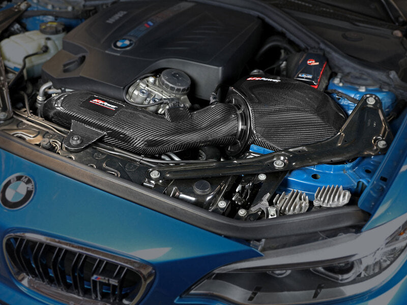 aFe Black Series Carbon Fiber CAIS w/PDS Filter 16-18 BMW M2 (F87) L6-3.0L Secondary image