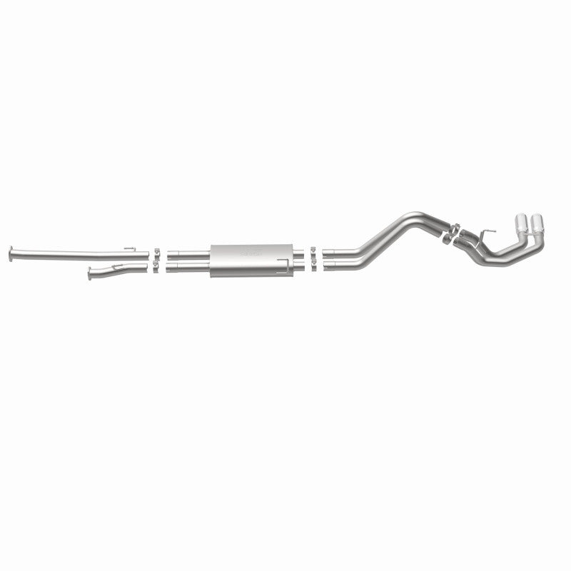 MagnaFlow 14 Toyota Tundra V8 4.6L/5.7L Stainless C/b Exhaust Dual same side pass. rear tire.