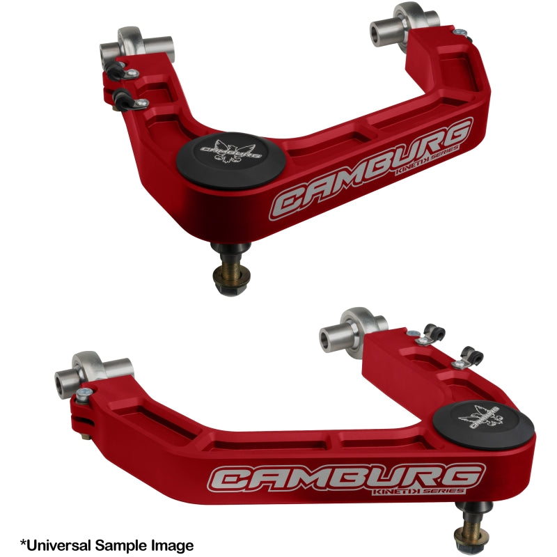Camburg Toyota Tacoma 05-23 / 4-Runner 03-23 / FJ 07-14 KINETIK V2 Billet Uniball Upper Arms (Red) for offroad performance upgrades