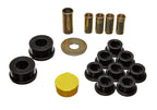 Energy Suspension 79-85 Mazda RX7 Black Rear Watts Link Set components and hardware for performance upgrades.