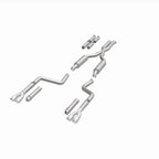 MagnaFlow 2017+ Dodge Challenger 409 SS Polished 3in Quad Tips Cat-Back Exhaust parts layout