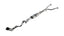 Borla 22-24 Toyota Tundra 3.4L V6 (Inc. Hyb.) Ext. Cab/STD Bed/145.7in WB ATAK Cat-Back - Blk Chrm. system components.