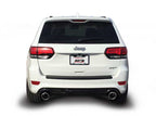 Borla 2015 Jeep Grand Cherokee SRT8 S-Type Dual Round Rolled Exit Catback Exhaust viewed from the rear.