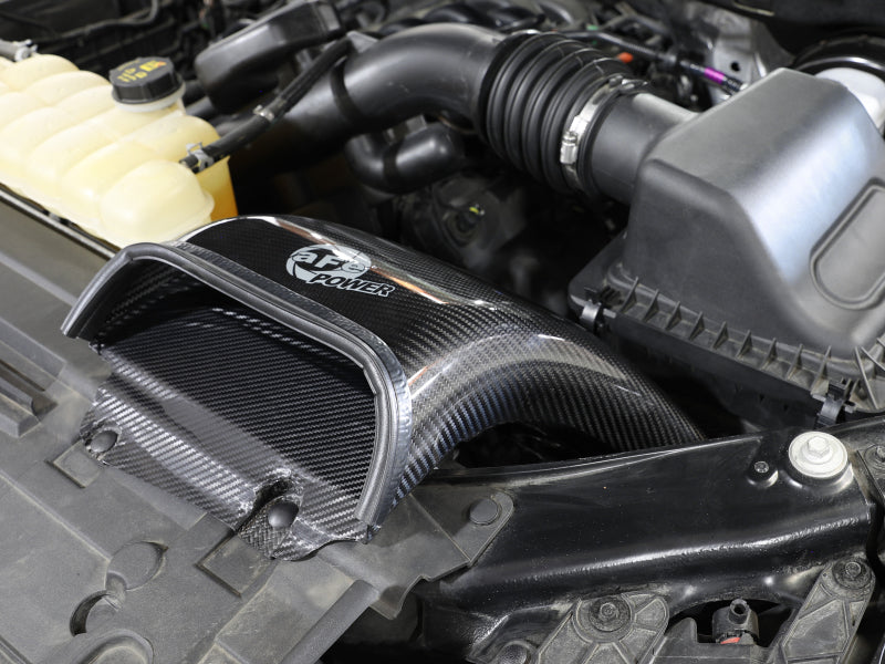 aFe Quantum Cold Air Intake System Scoop 18-20 Ford F150 EcoBoost V6-3.5L/2.7L - Carbon Fiber Secondary image