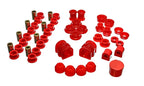 Energy Suspension 91-02 Saturn S Series Coupe/Sedan/Wagon Red Hyper-Flex Master Bushing Set - Performance offroad parts