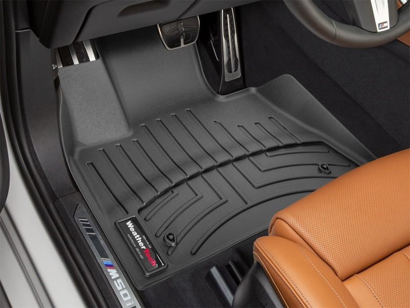 WeatherTech 19-24 BMW X5 Front FloorLiner - Black in car