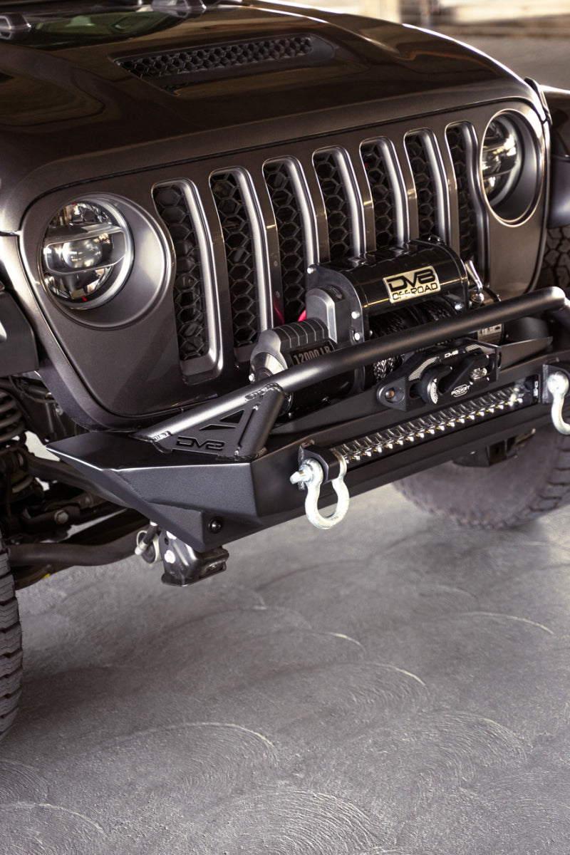 DV8 Offroad 07-23 Jeep Wrangler JK/JL & Gladiator JT FS-1 Series Stubby Front Bumper for offroad performance upgrades