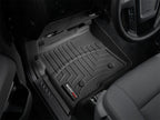 WeatherTech 09+ Ford F150 Reg/SuperCrew (w/ Heating Vents) Front FloorLiners - Black in vehicle interior