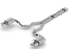Borla 2018 Ford Mustang GT 5.0L AT/MT 3in S-Type Catback Exhaust w/ Valves system with high-quality stainless steel tips.