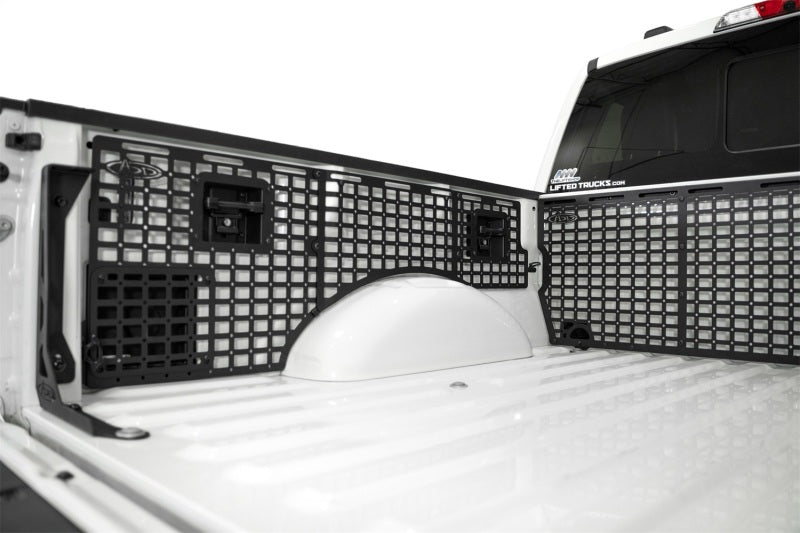 Addictive Desert Designs2021+ Ford F150 Bed Side Molle Panels - Driver Side Full Set for optimized off road parts storage.