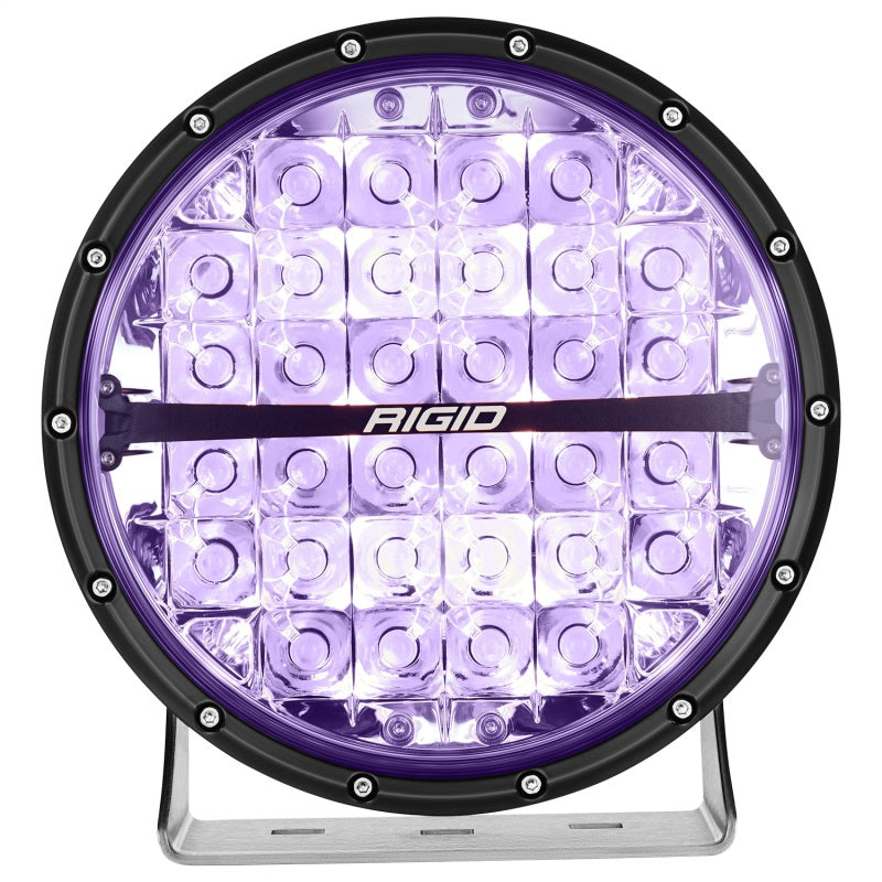 Rigid Industries 360-Series 9in LED Off-Road Spot Beam - RGBW in purple lighting
