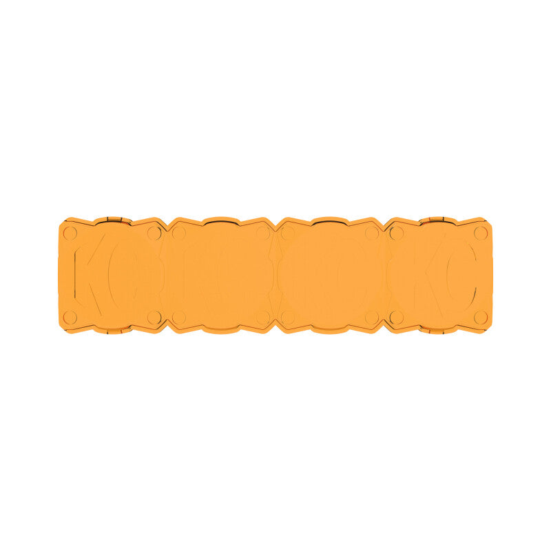 KC HiLiTES FLEX ERA LED Light Bar 10in. Light Shield - Amber (SHIELD ONLY) Secondary image