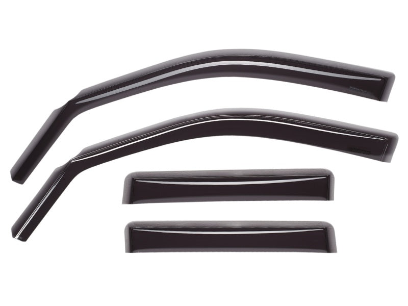 WeatherTech 23-25 Chevy Colorado/GMC Canyon CC Front & Rear Side Window Deflectors - Dark Tint Main image