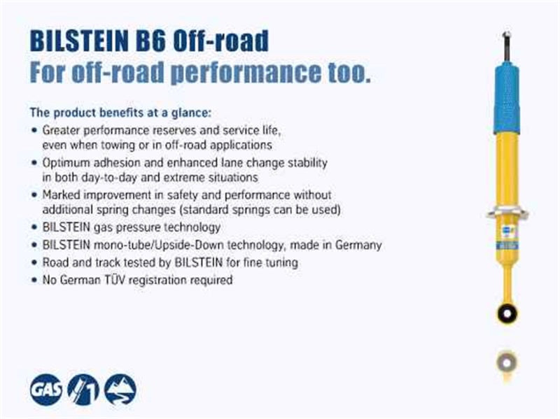 Bilstein 4600 Series 2014 Dodge Ram 2500 Rear 46mm Monotube Shock Absorber for off-road performance.