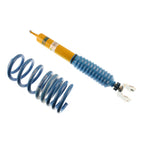 Bilstein B16 2011 Infiniti G37 IPL Front and Rear Performance Suspension System with blue coil spring.