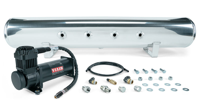 Air Lift 5 Gal. Polished Tank w/ Viair 444b Blk Compressor (Incl. Fittings & Mounting Hardware) for offroad truck accessories online.