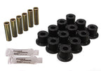 Energy Suspension 72-81 Scout II Black Front & Rear Leaf Spring Bushing Set components