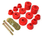 Energy Suspension 67-95 K5 Blazer/67-70 Denali XL/Suburban/Yukon XL 4WD Black Body (Cab) Mount Set components