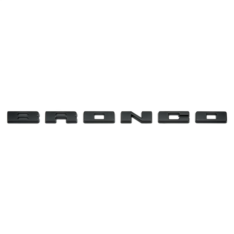 Ford Racing 2021+ Bronco Grille Lettering Overlay Kit - Black Secondary image