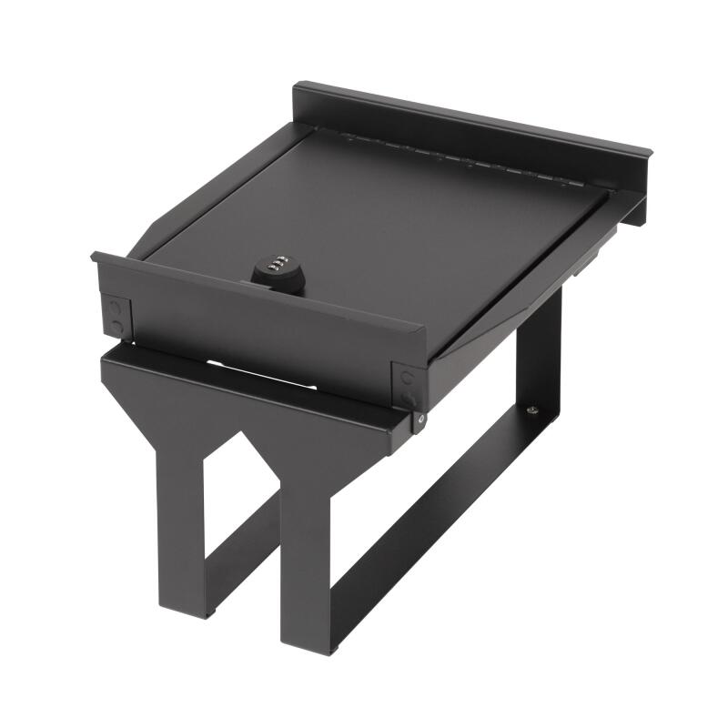 Tuffy Console Safe W/ Combo Lock For Ford Fseries Flow Thru Console - Durable Black Storage Solution