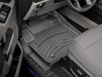 WeatherTech 2017+ Ford F-250/F-350/F-450/F-550 SuperCab/SuperCrew Front FloorLiner HP - Black installed in vehicle