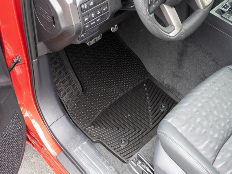 WeatherTech 24-26 Toyota Tacoma 1st Row Front All-Weather Floor Mats - Black Secondary image