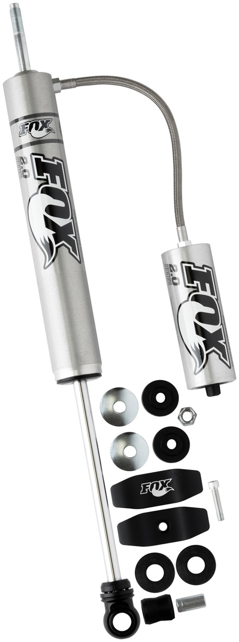Fox 03+ 4Runner 2.0 Performance Series 9.1in Smooth Body Remote Reservoir Rear Shock / 0-1.5in. Lift with accessories