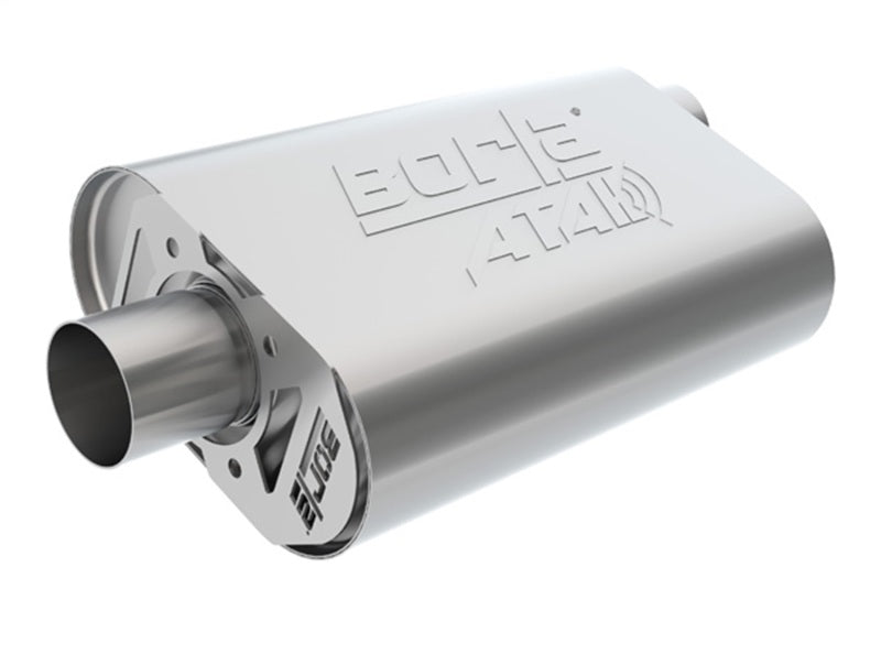 Borla CrateMuffler SBF 289/302 2.5 inch Offset/Center 14in x 4.35in x 9in Oval Muffler for offroad performance upgrades