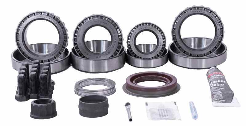 Revolution Gear & Axle 03-10 GM/Dodge 11.5in Rear Axle Ring & Pinion Master Install Kit components including bearings and seals.