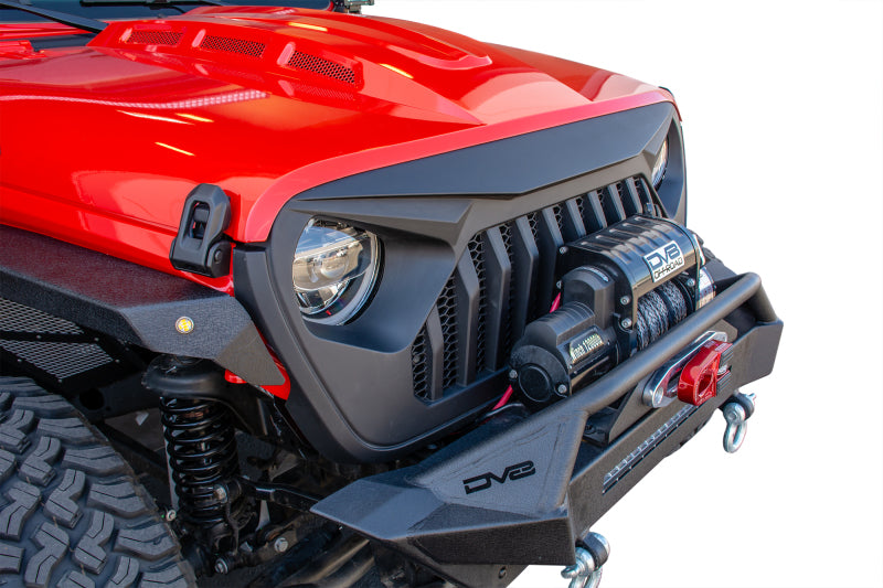 DV8 Offroad 2018+ Jeep JL/ Gladiator Angry Grill on red Jeep